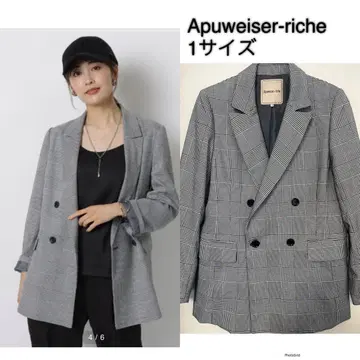 Apuweiser-riche 전개 더블 테일러드 자켓