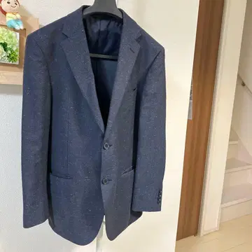 HIROKO KOSH N O 다크 블루 테일러드 자켓 2 버튼