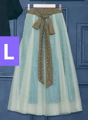 시마무라 치하루 Disney 아나와 눈의 여왕 엘사 대관식 스커트 L