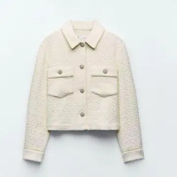 ZARA 큐빅 버튼 텍스처 자켓 S 사이즈