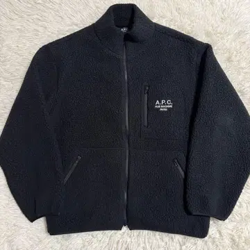 [ 새상품급 ] A.P.C 아페쎄 플리스 자켓 보아 자켓 M 블랙