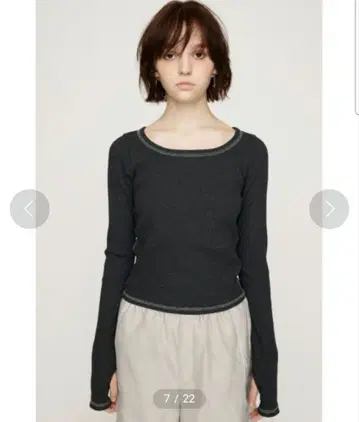 CUT RIB BASIC TOPS SLY