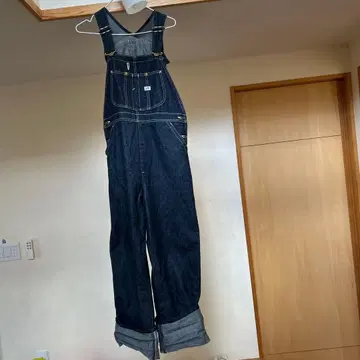 리 다크 데님 오버롤