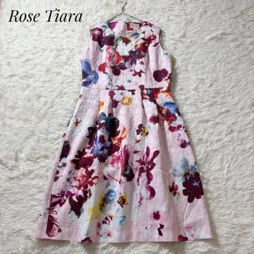 [택 포함] 로즈 티아라 원피스 슬리브리스 플라워 40