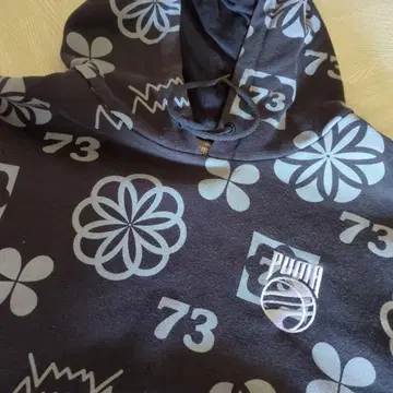 PUMA 그래픽 패턴 후드티