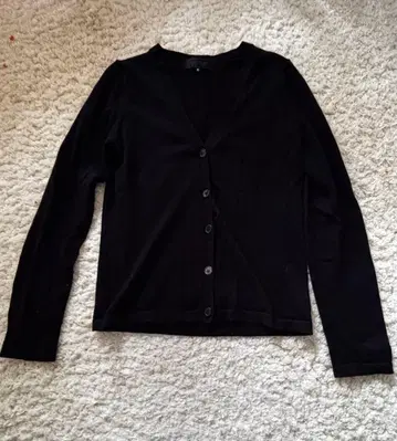 UNTITLE 울 100% 가디건 블랙 2 M