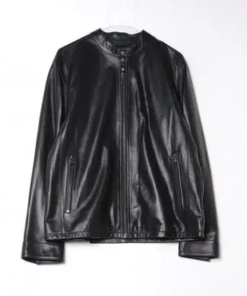 택 포함 마이클코어스 CLONAK 라이더 자켓 블랙 가죽 천연 가죽