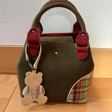 bonfanti 본파티 올리브 그린 펠트 핸드백