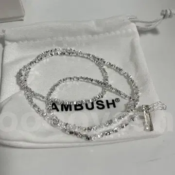 AMBUSH 실버 체인 목걸이