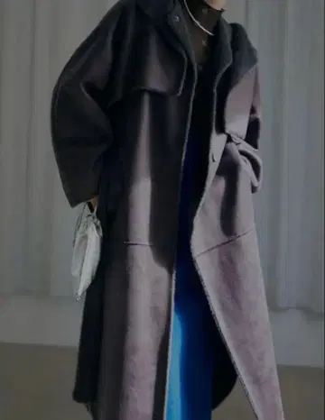 Ameri VINTAGE 롱 코트 그레이 3way