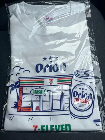 오키나와 세븐일레븐 한정판 오리온 맥주 콜라보 T셔츠 XL 사이즈