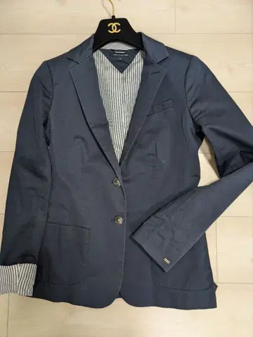 TOMMY HILFIGER 네이비 테일러드 자켓 사이즈 4