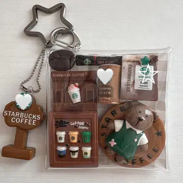 가챠 파우치 곰돌이 카페