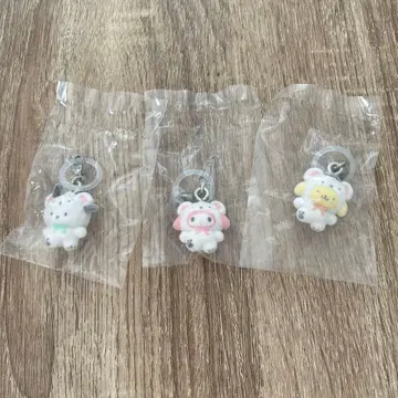 산리오 포근포근 스노우 메지루시 액세서리 가챠가챠