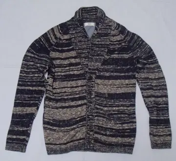 SHIPS 네이비와 베이지 스트라이프 가디건 M 사이즈