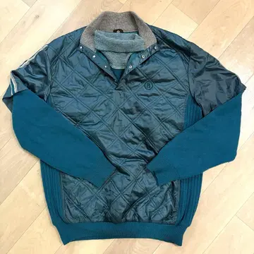 BOGNER 보그너 퀼팅 니트 레이어드 하이넥