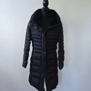 블랙 롱 다운 자켓