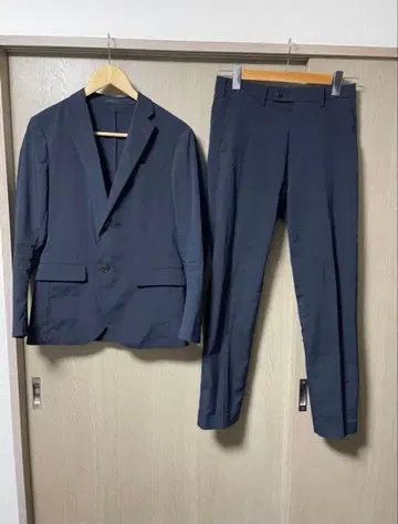 유니클로 칸도우 자켓 코튼 라이크 네이비 S 사이즈