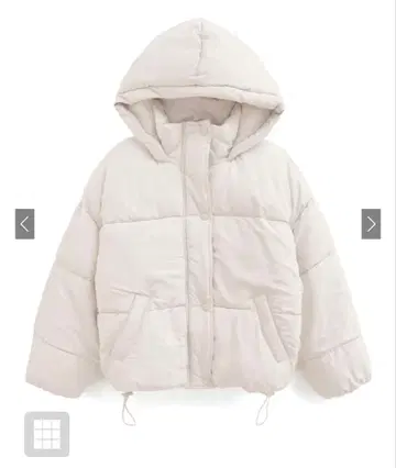 택 포함 새상품 GRL 충전솜 다운 자켓 그레일 코트 M 아이보리