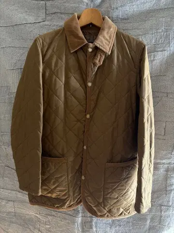 green label relaxing 퀼팅 자켓 코듀로이 옷깃