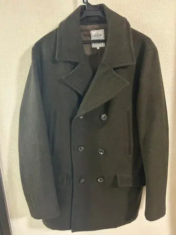 B:ming 다크 그린 피 코트 L by BEAMS