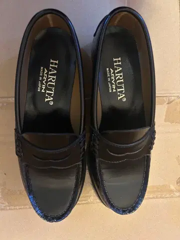 HARUTA 블랙 로퍼 일본제