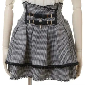 리즈리사 2단 리본 벨트 치마바지