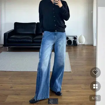 사이드 라인 데님 팬츠 nugu