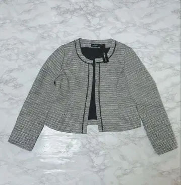 [ 새상품 ] artemarvel 트위드 노카라 자켓 세레모니 2L