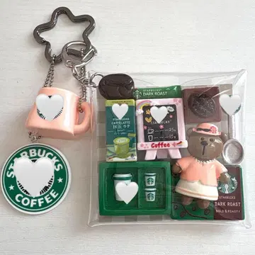 가챠 파우치 곰돌이 카페