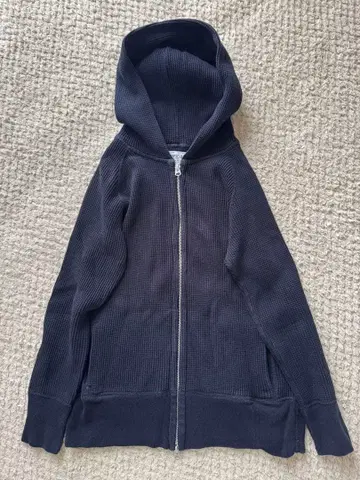 아메리카나 와플 소재 후드티 네이비 여성용