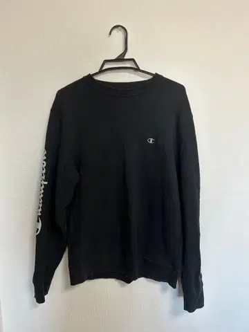 Champion 맨투맨 블랙 L 사이즈