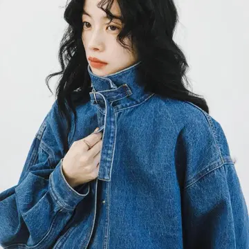 KBF 2WAY 컬러 데님 블루종