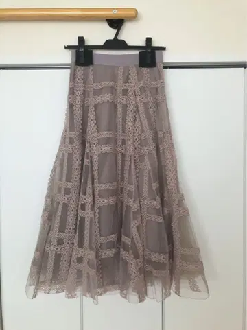 SNIDEL 라벤더 플레어 스커트