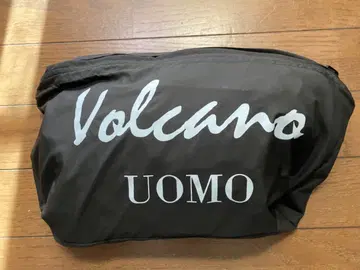 블랙 롱 코트 Sobien Volcano 폴리에스테르 경량 포켓 가능