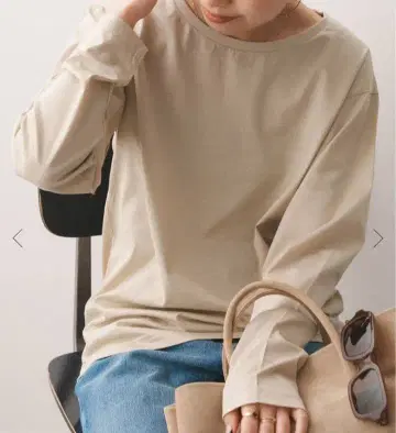 택 포함 새상품 Spick and Span 파인코튼 롱T