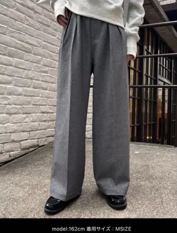CIAOPANIC TYPY 그레이 울 라이크 슬랙스 이지 팬츠