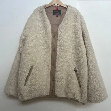 ALPHA INDUSTRIES 플리스 자켓 M 사이즈 크림