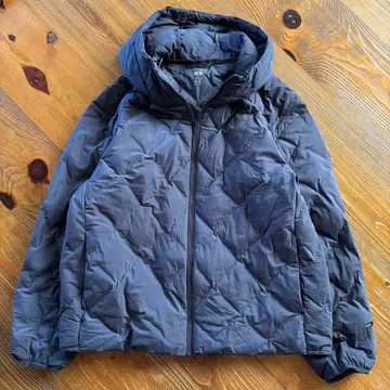 [ UNIQLO ] 유니클로 퍼프 테크 후드티 다크 그레이 XL