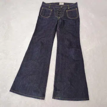 그레이스 콘티넨탈 레이스업 데님 팬츠 사이즈 36