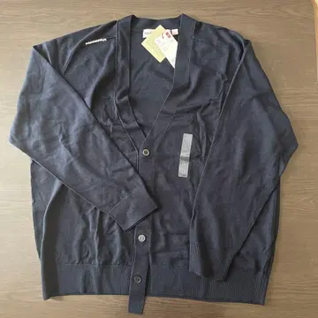 유니클로 안야 힌드마치 메리노 오버 사이즈 V넥 가디건 네이비 L