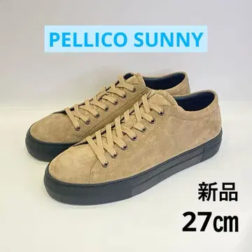 SUNNY PELLICO 스웨이드 스니커즈 로우컷 41 베이지