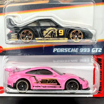 핫휠 미니카 포르쉐 993 GT2 911 GT3 RS 2대