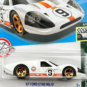 핫휠 미니카 67 포드 GT-40 Mk.IV 걸프