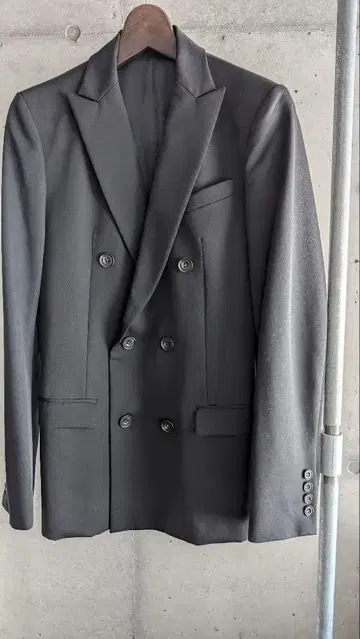 ato 더블 테일러드 자켓 블랙 46