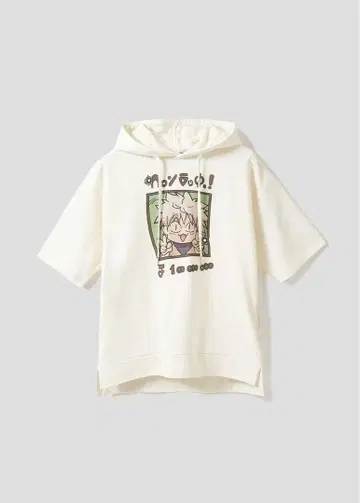 HUNTER x HUNTER 원티드 | 미니 쭈리 빅 실루엣 반팔 후드티