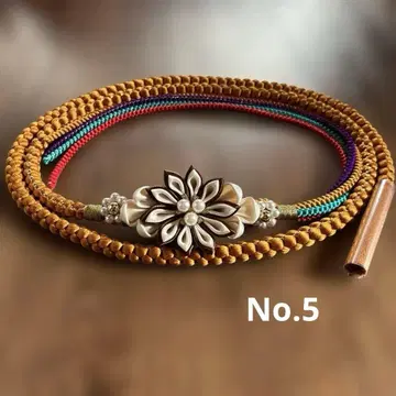 새상품 허리띠 순수 실크 츠마미세공 펄/NO.5