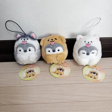 코우펜짱 복슬복슬 강아지 마스코트 3종 세트