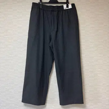 남성용 UNIQLO 이지 와이드 팬츠 XL 다크 그레이