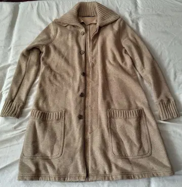 랄프 로렌 여성용 롱 자켓 속기모 XS 베이지